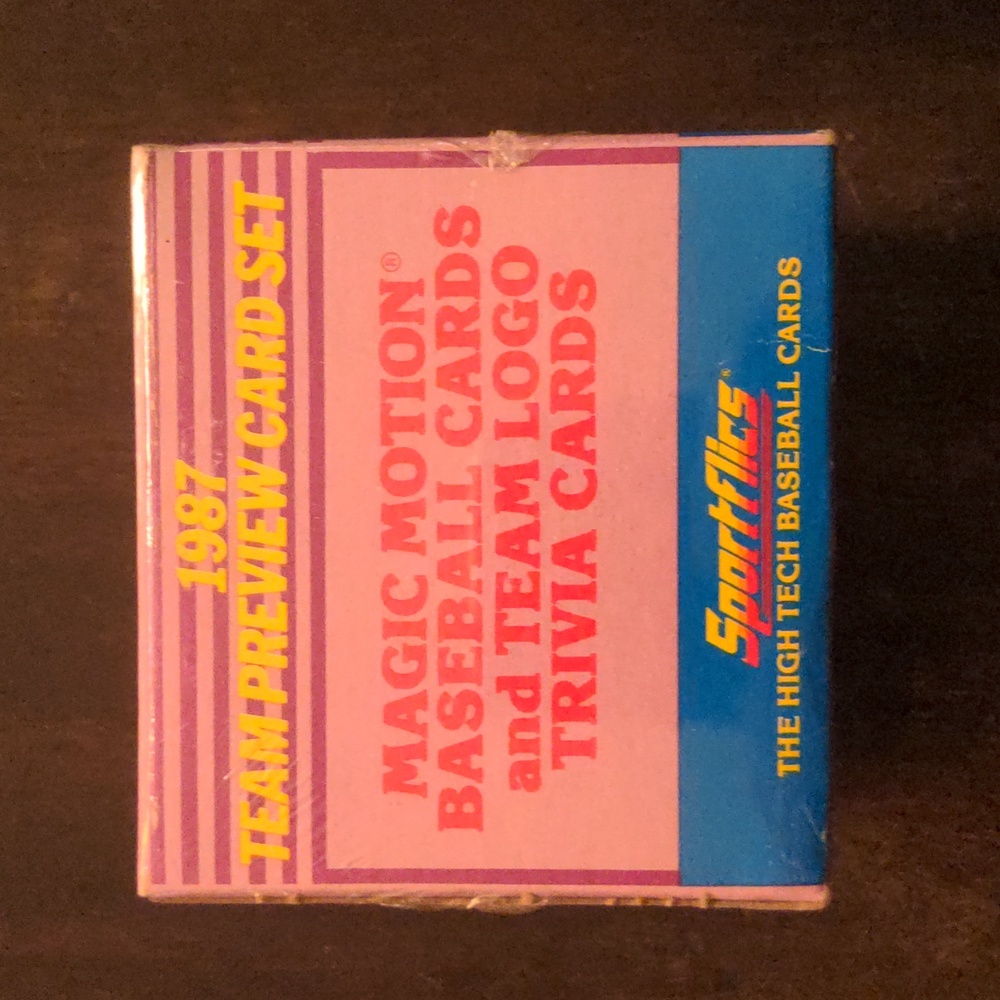 1987 Team Preview Card Set